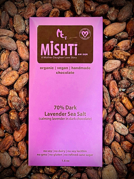 Dark Lavender Sea Salt - 70% chocolate with Lavender & sea salt