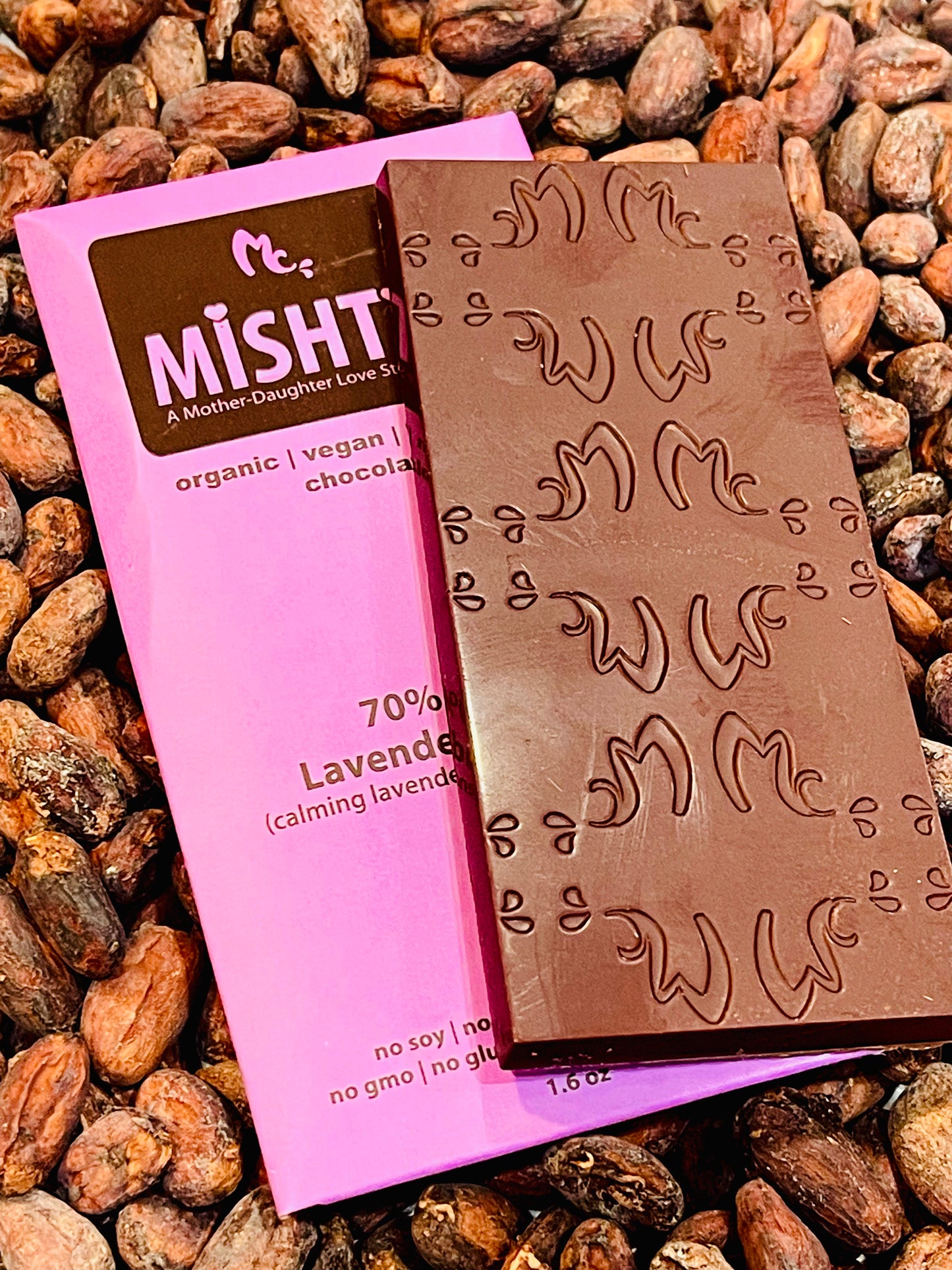 Dark Lavender Sea Salt - 70% chocolate with Lavender & sea salt