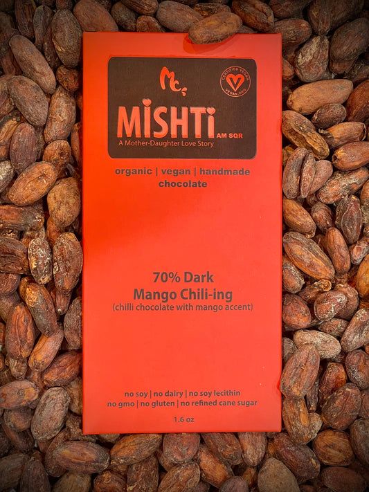 Mango Chill-ing - 70% Dark Chocolate with Mango and Chilli peppers